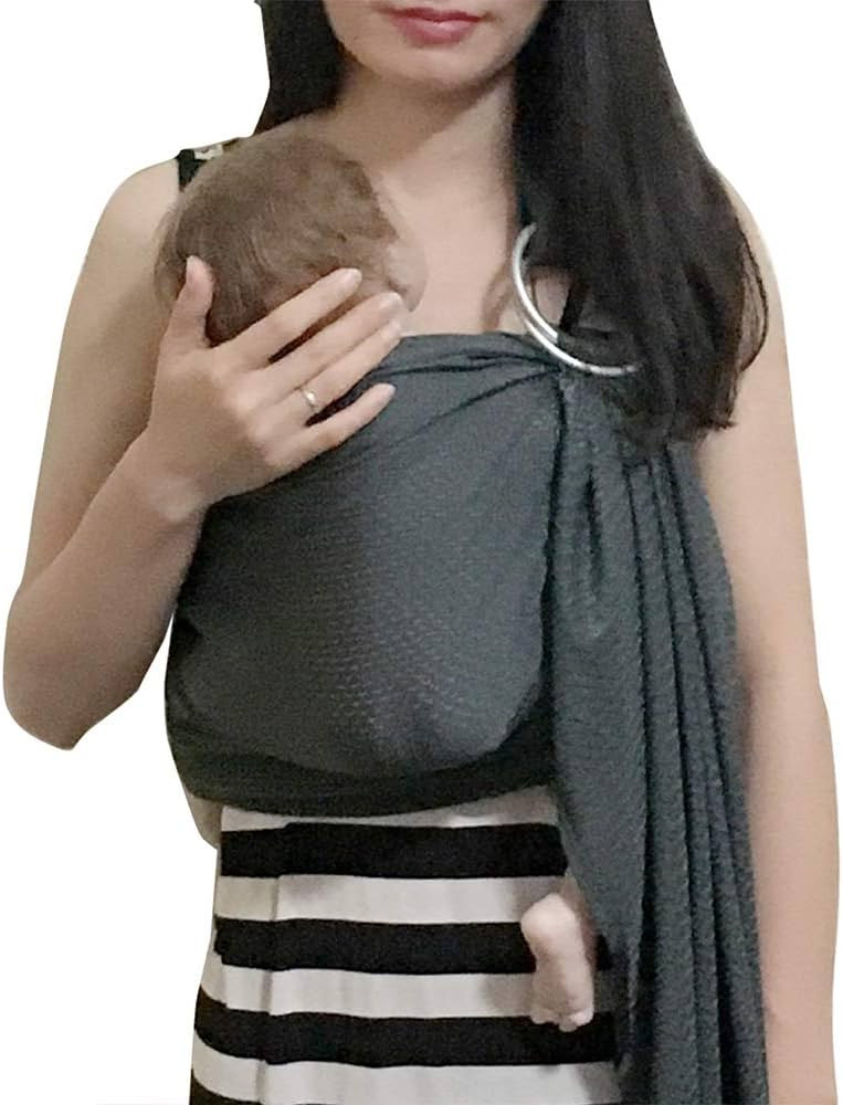 Baby Water Ring Sling Carrier | Lightweight Breathable Mesh Baby Wrap for Infant, Newborn, Kids a... | Amazon (US)