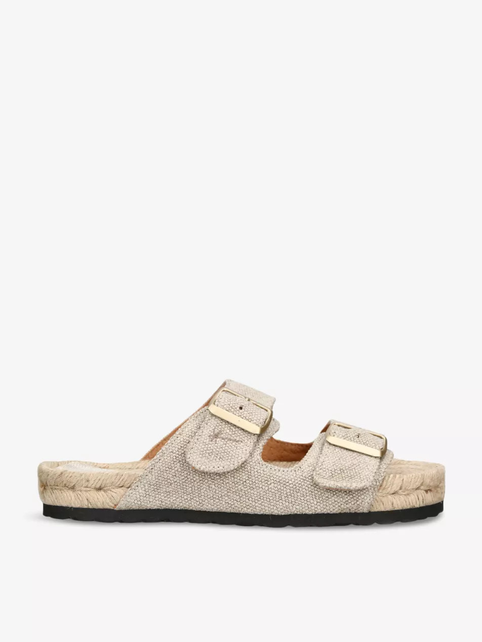 La Havana double-buckle flat hemp sandals | Selfridges
