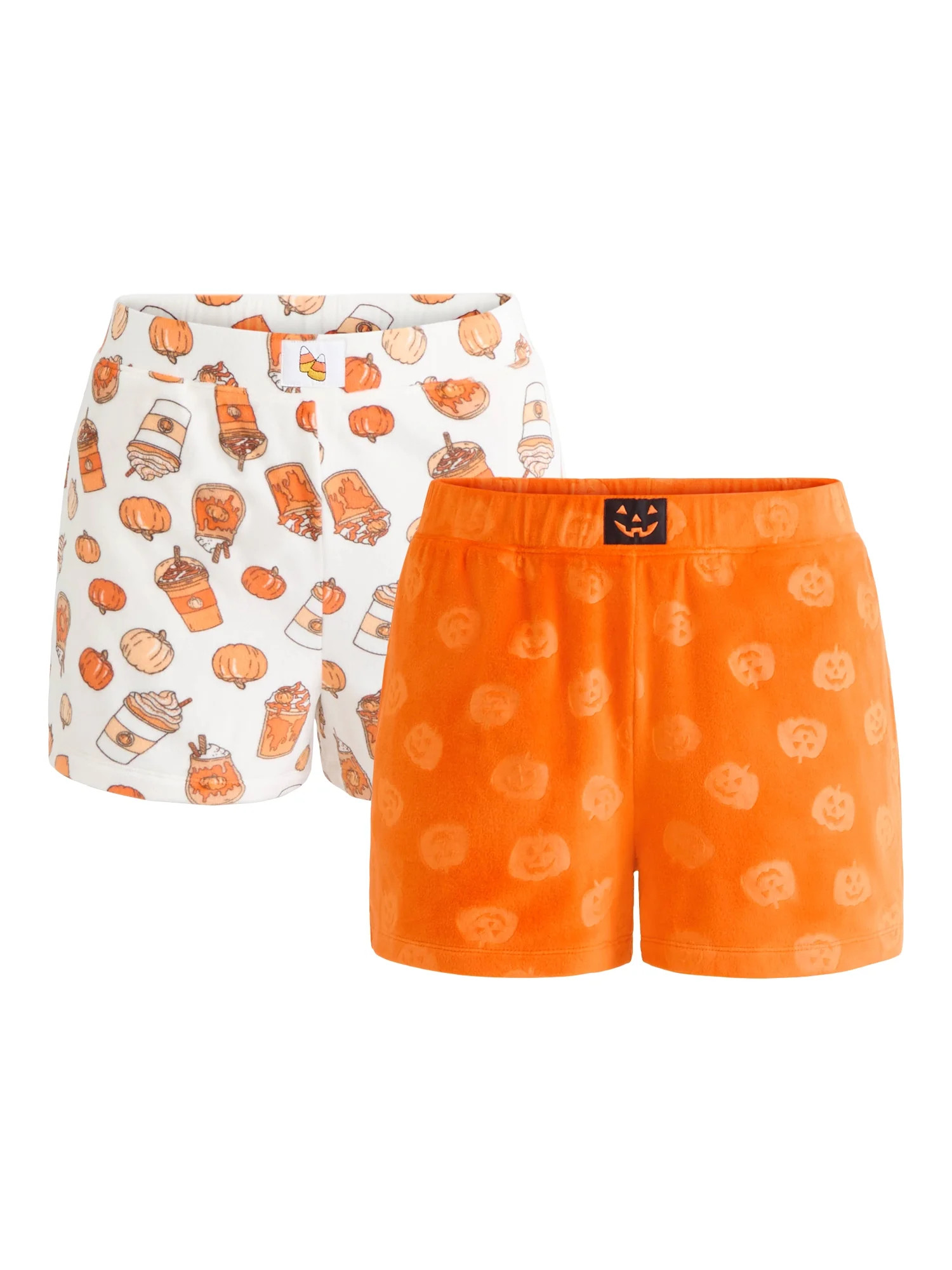 Halloween Women's Sleep Shorts from Way To Celebrate, 2-Pack, Sizes XS-3X | Walmart (US)