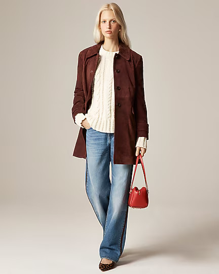 Cable-knit crewneck sweater | J. Crew US