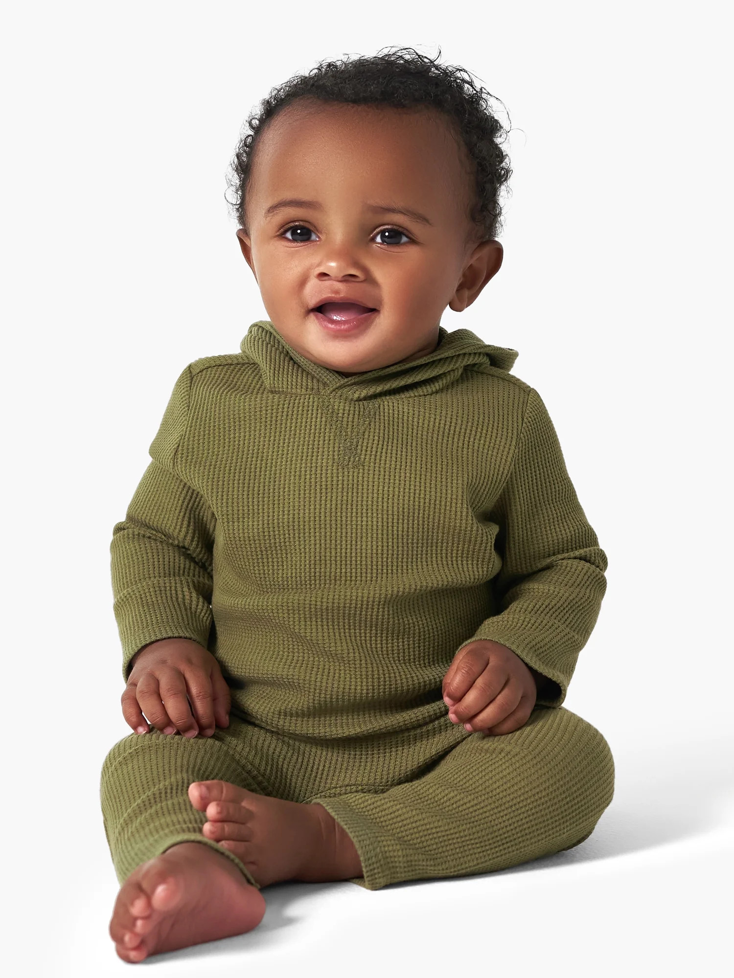 Modern Moments by Gerber Baby Boy Casual Hoodie and Pant Outfit Set, 2-Piece, Sizes 0/3M-24M | Walmart (US)