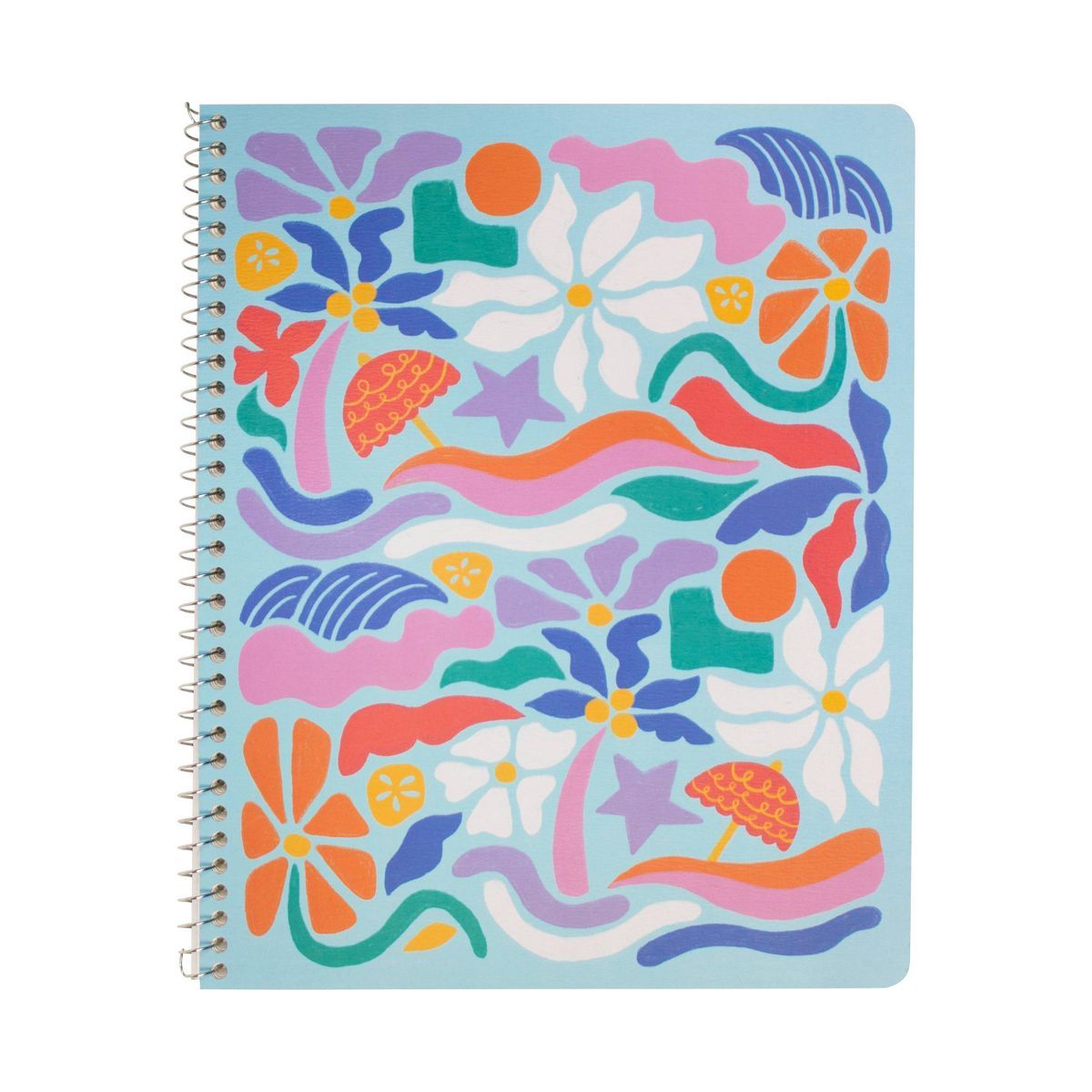 greenroom 70 Sheet 1 Subject College Ruled Spiral Notebook Graphic Beach Blue | Target