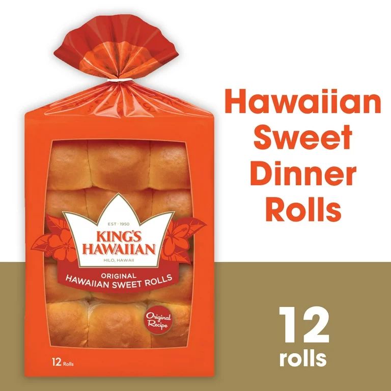 King's Hawaiian Original Hawaiian Sweet Dinner Rolls, 12 Count, 12 Oz | Walmart (US)