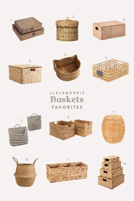 Baskets for home organization and hidden storage

#LTKSeasonal #LTKhome #LTKfamily