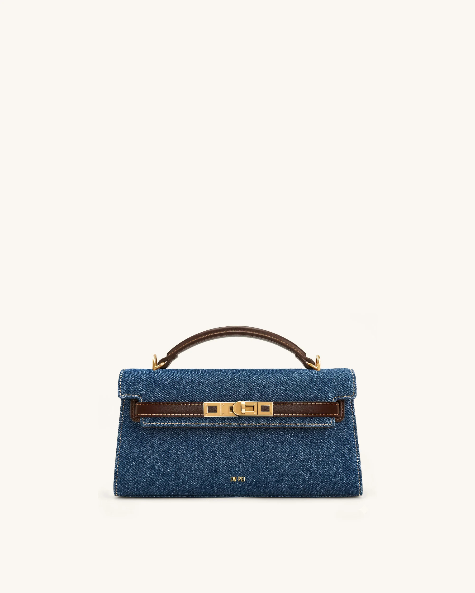 Noor Top Handle Bag - Blue Denim | JW PEI US