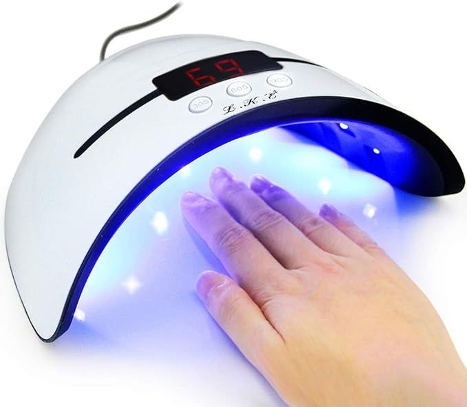 LED UV Nail Lamps for Gel Nail Polish Nail Dryer Curing Lamp with 3 Timers Auto Sensor LED Digita... | Amazon (UK)