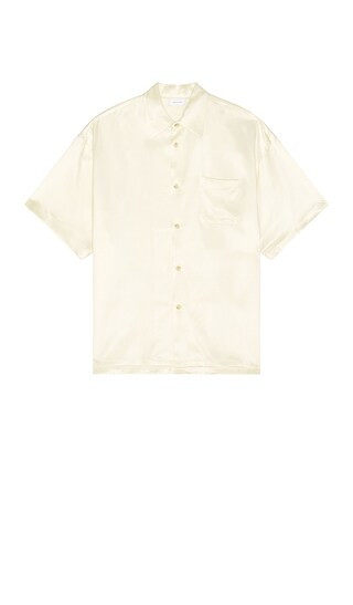 Brushed Silk Button Up in Salt | Revolve Clothing (Global)