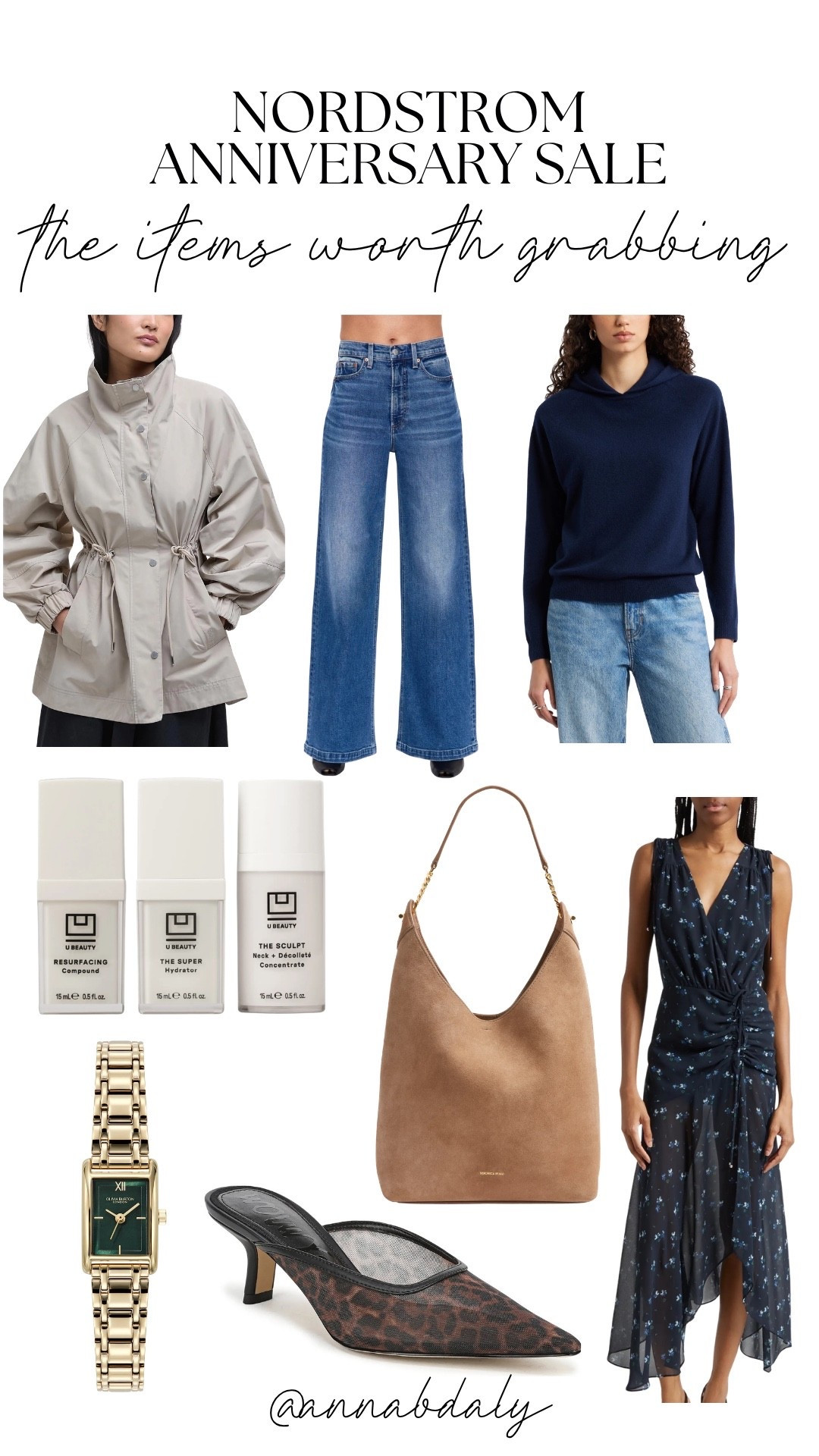 Sharing my favorite finds from the Nordstrom Anniversary Sale! 🤍 These are the pieces that really stood out to me and the ones I think are worth grabbing before they sell out. Everything is linked here if you’re shopping the sale!

Nordstrom Anniversary Sale, Nordstrom Sale, Nordstrom, NSale, fashion, fall fashion, wardrobe staples, capsule wardrobe, classic style, timeless style, investment pieces, denim, wide leg jeans, cashmere sweater, jackets, dresses, handbags, suede bag, shoes, heels, beauty favorites, skincare, U Beauty, luxury fashion, luxury style, everyday style, elevated basics, women’s fashion, fall wardrobe, sale finds, shopping finds, LTK, outfit inspiration

#LTKSeasonal #LTKSaleAlert #LTKootd