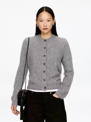 Pure Brushed-Cashmere Cardigan – Grey – Women – ARKET GB | Arket UK