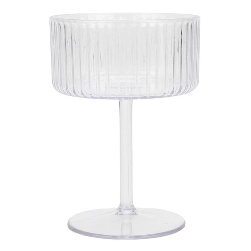 Modern Clear Stemmed Coupe Glass, 11.5oz | At Home