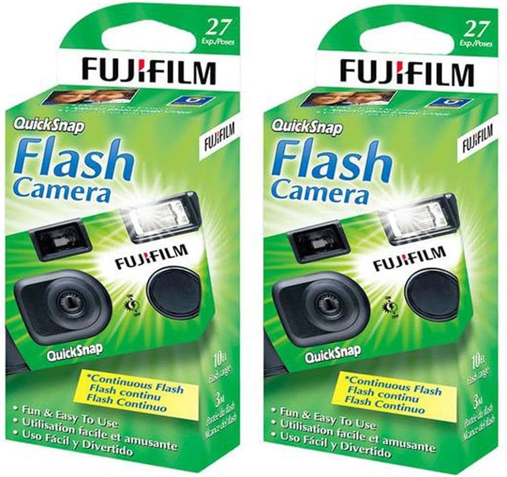 Fujifilm QuickSnap Flash 400 One-Time-Use Camera - 2 Pack | Amazon (US)