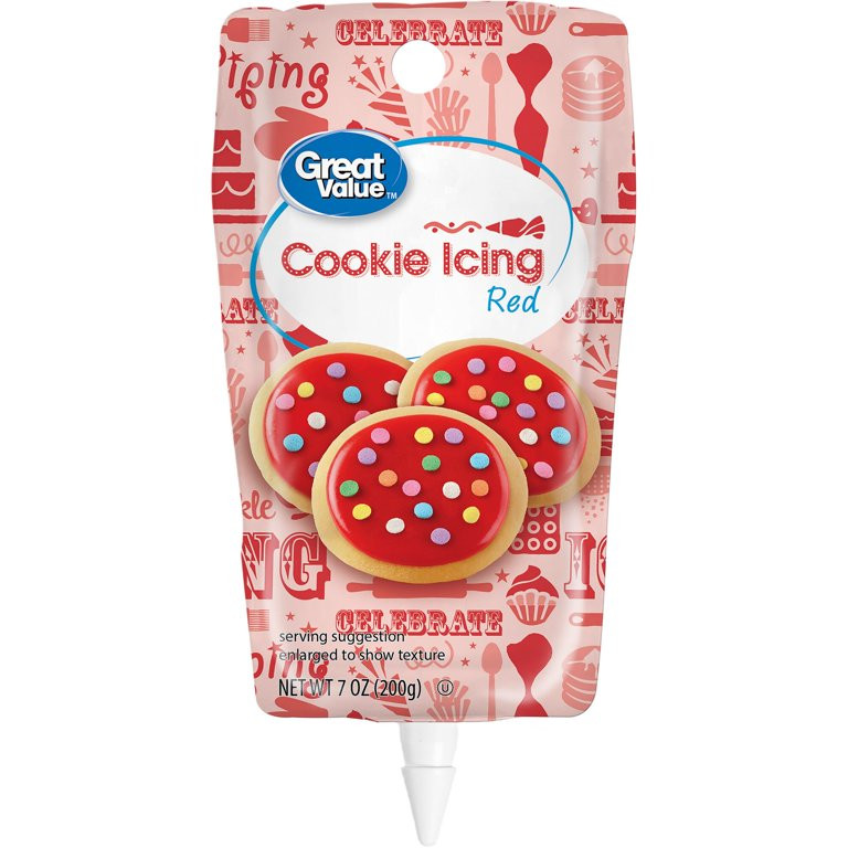 Great Value Cookie Icing, Red, 7 Ounces | Walmart (US)