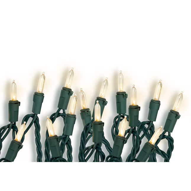 Holiday Living 100-Count 24.75-ft White LED Plug-In Christmas String Lights | Lowe's