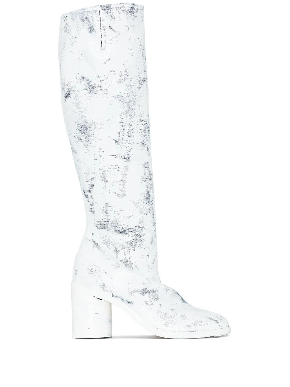 Maison Margiela Tabi Stivale Artisanal knee-length Boots - Farfetch | Farfetch Global