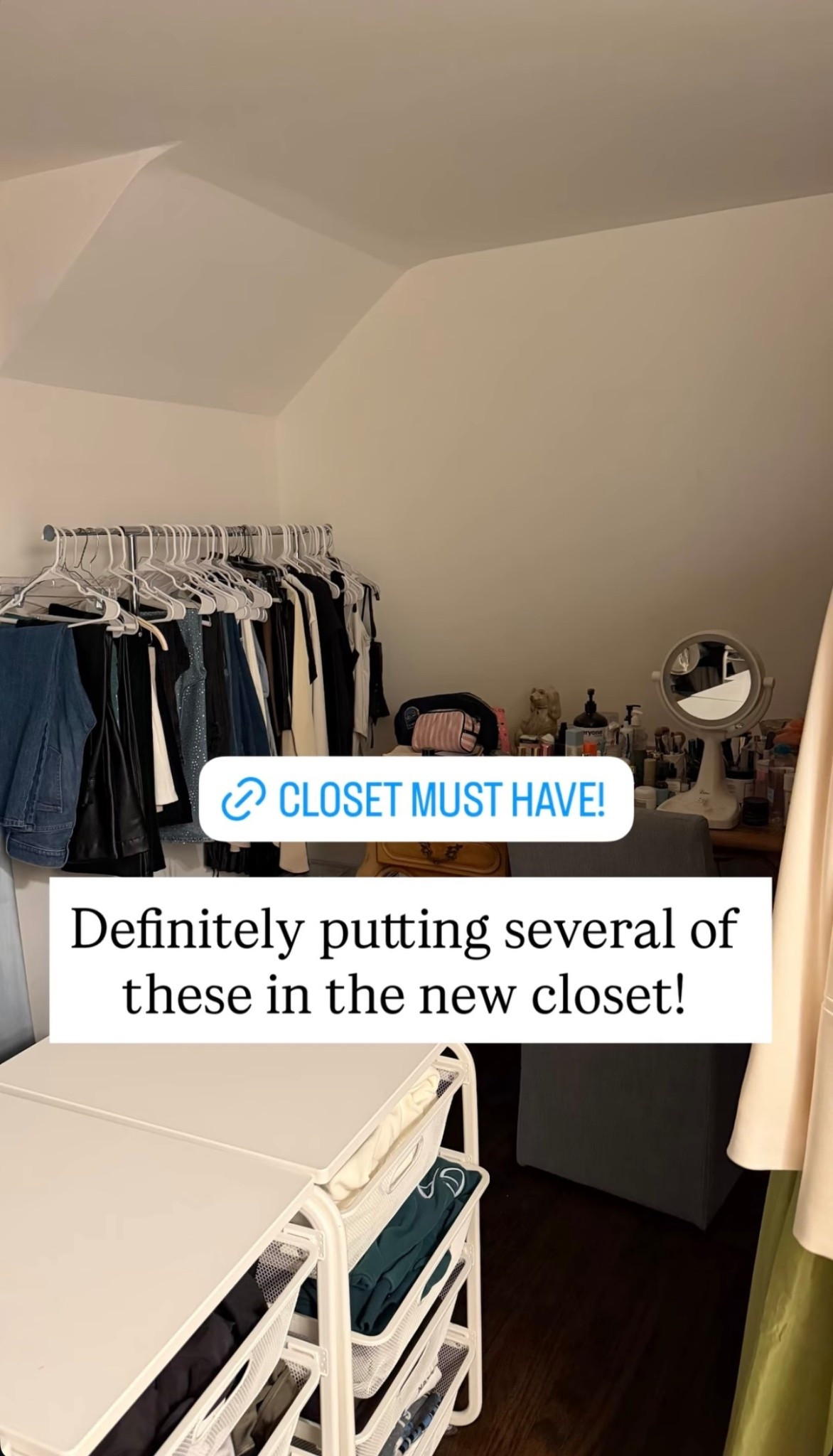 Pull out rod for closet!!

#LTKHome