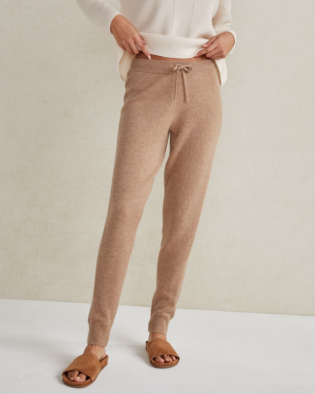 Cashmere Rib Knit Joggers | Haven Well Within
