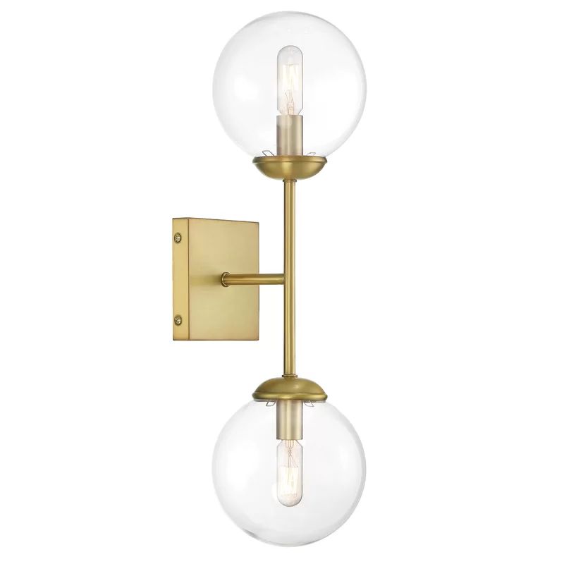 Zachary 2 - Light Dimmable Brass Armed Sconce | Wayfair North America