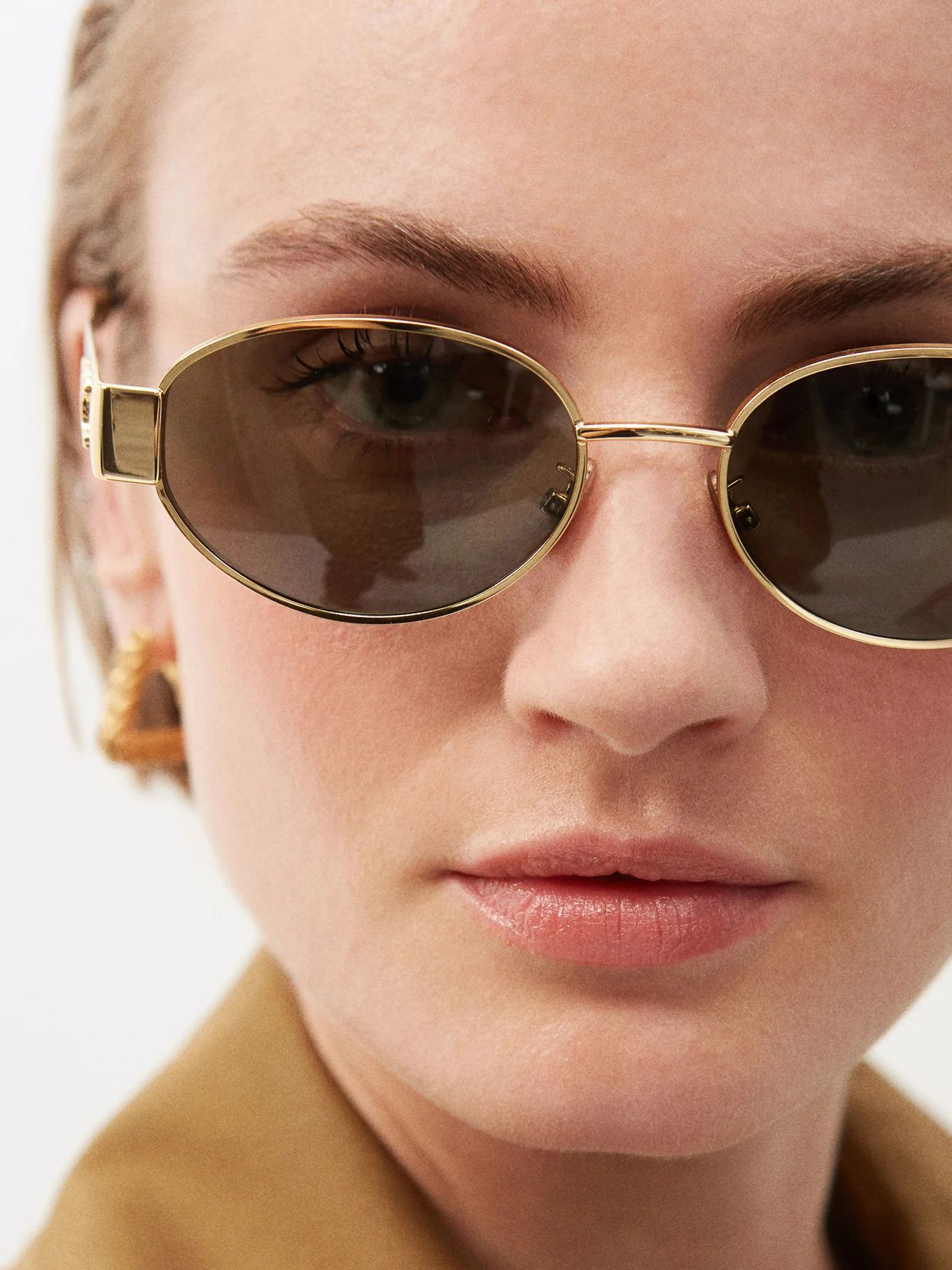 Triomphe round metal sunglasses | Celine Eyewear | Matches (US)