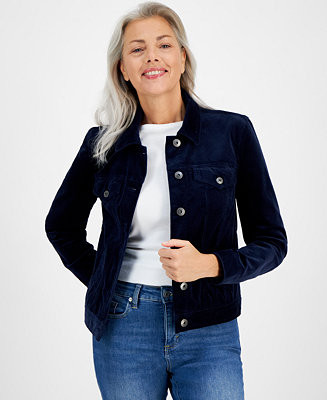 Women's Corduroy Classic Long-Sleeve Jacket, Created for Macy's | Macy's Canada