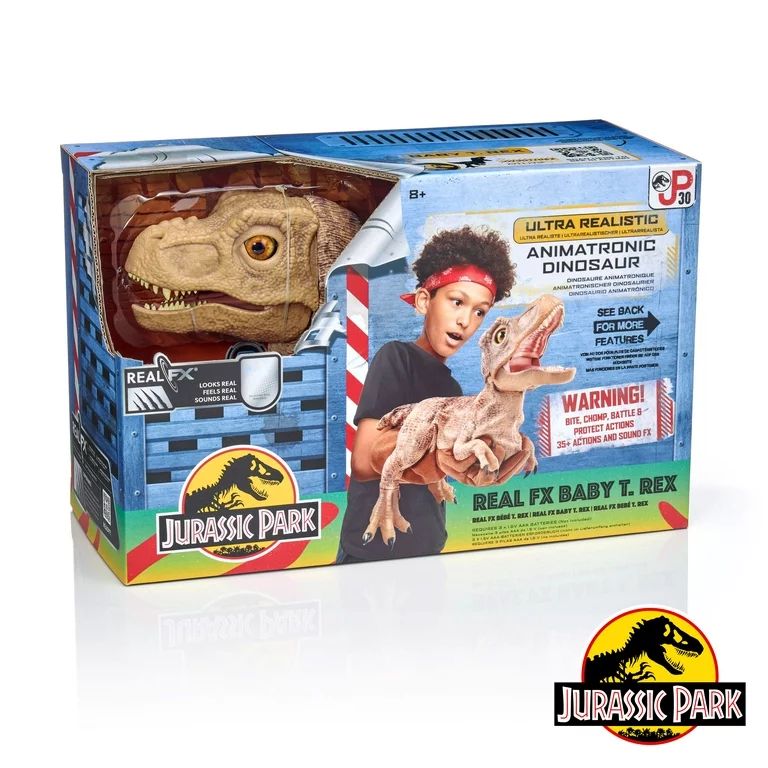 Jurassic World REALFX Baby T-Rex - Realistic Dinosaur Puppet Toy, Movements & Sounds, Ages 8+ | Walmart (US)