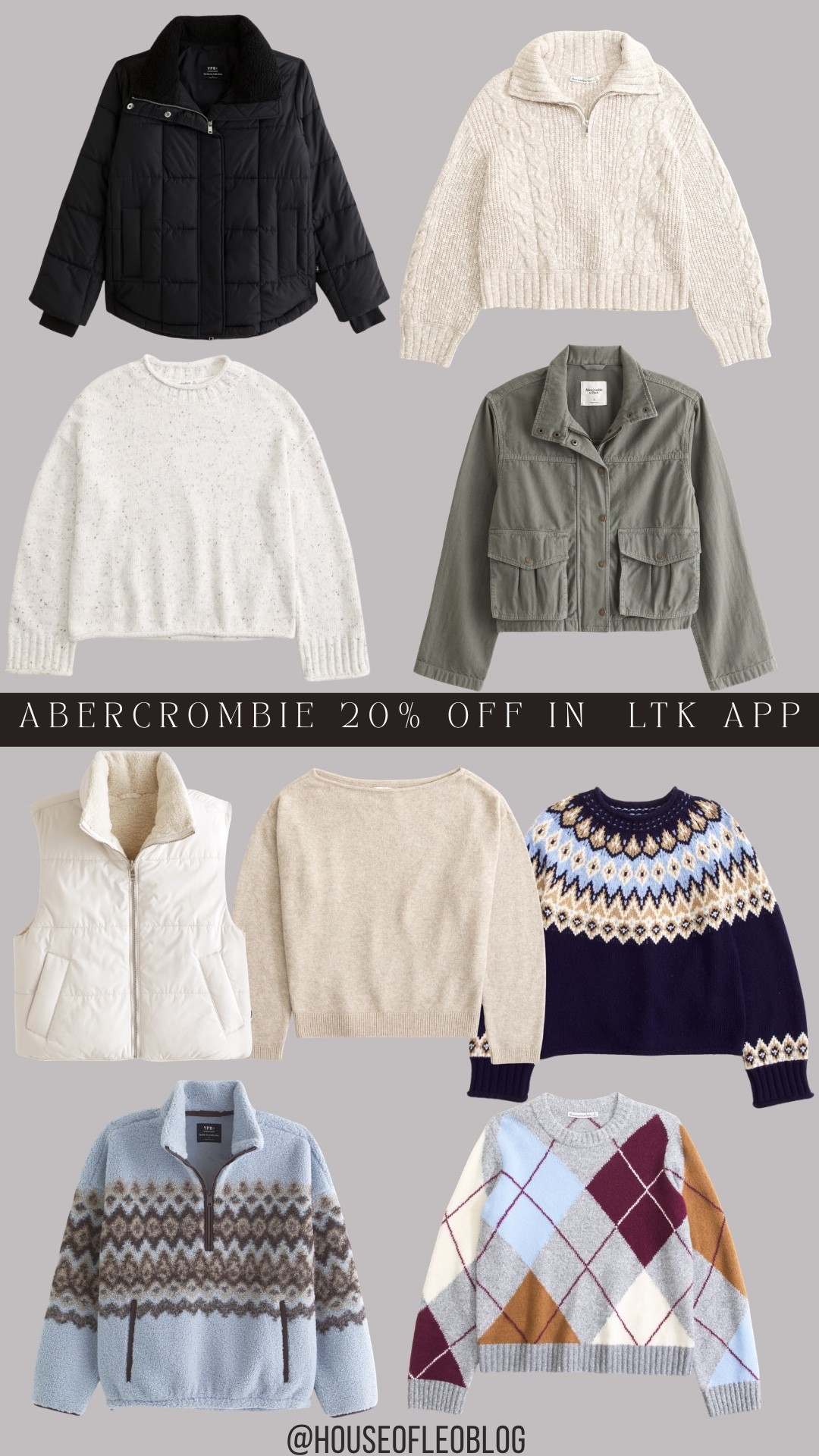 Extra 20% off Abercrombie in the LTK app