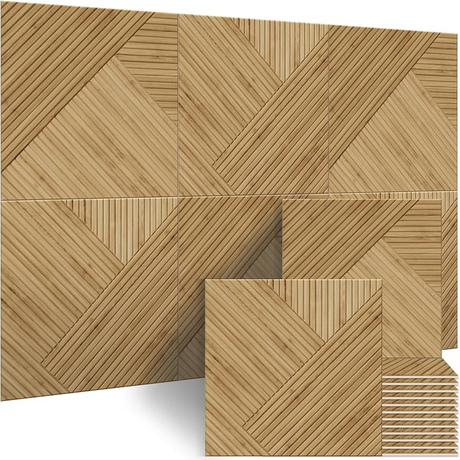 BUBOS Large Acoustic Panels,6 Pack Wood-Pattern Printing Soundproof Wall Panels, Total Size 70.8 ... | Amazon (US)