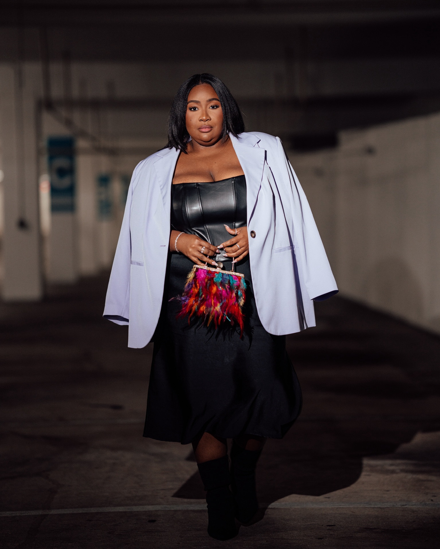 Date night outfit idea.

Plus size style. Plus size fashion. Date night. Fall night. Faux leather. Leather and satin. Satin skirt. Blazer style. Fall style. 

#LTKPlusSize #LTKStyleTip #LTKSeasonal