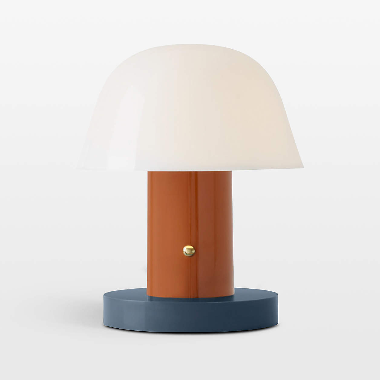 Setago Portable LED Table Lamp Maroon | Crate & Barrel | Crate & Barrel