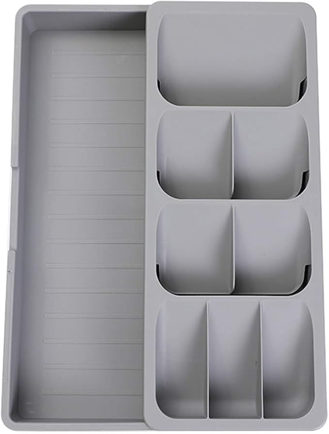 Faridabio Silverware Organizer Storage Tray,Cutlery Expandable Organizer for Kitchen Drawer Holdi... | Amazon (US)