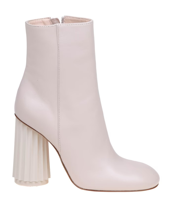 Krijtleren Enkellaarzen | Miinto (NL)