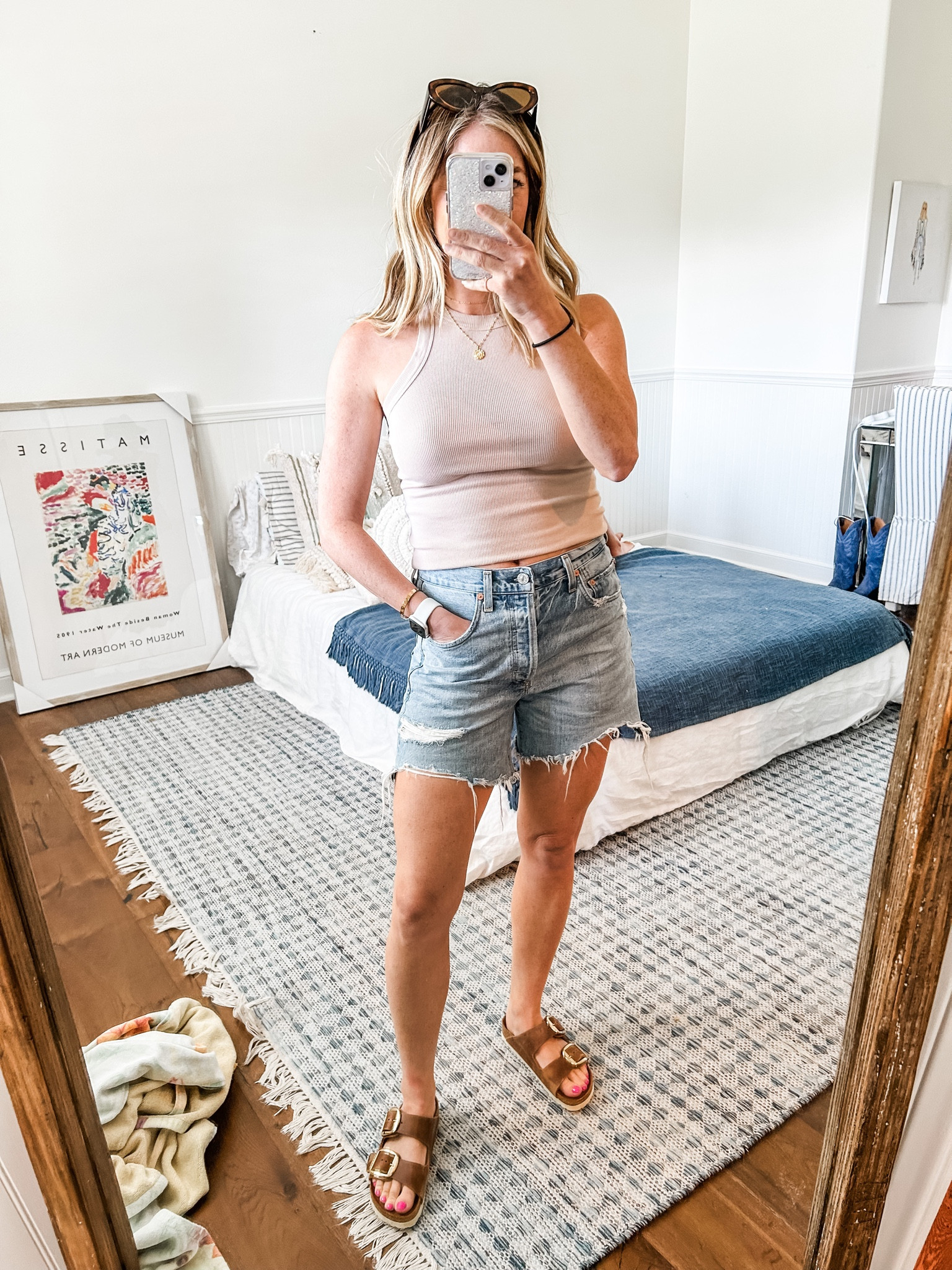 super casual ootd - these tanks are a must!! they’re thick enough that you don’t need to wear a bra  

#LTKFind #LTKunder50 #LTKstyletip