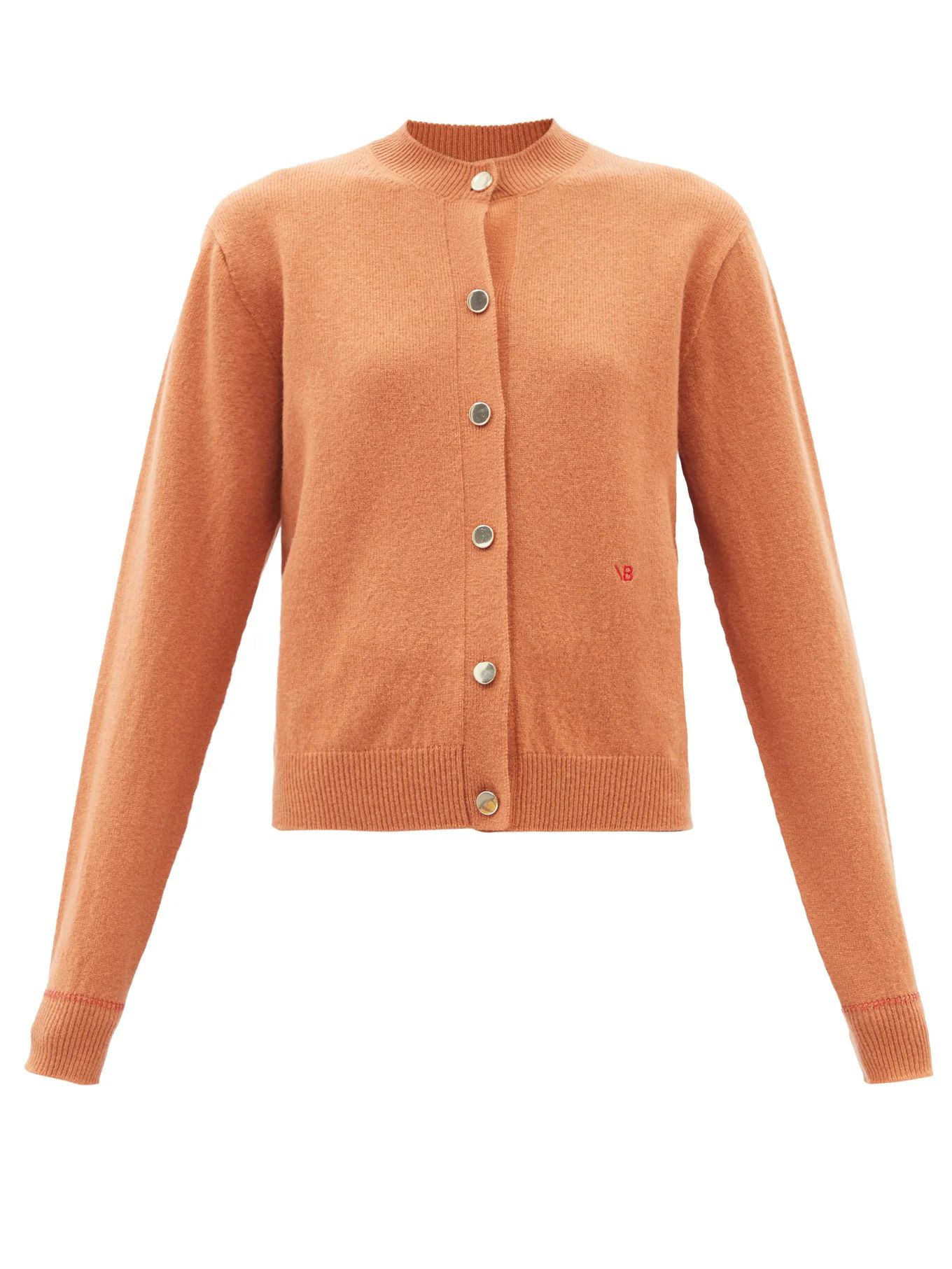 Logo-embroidered wool-blend cardigan | Matches (UK)