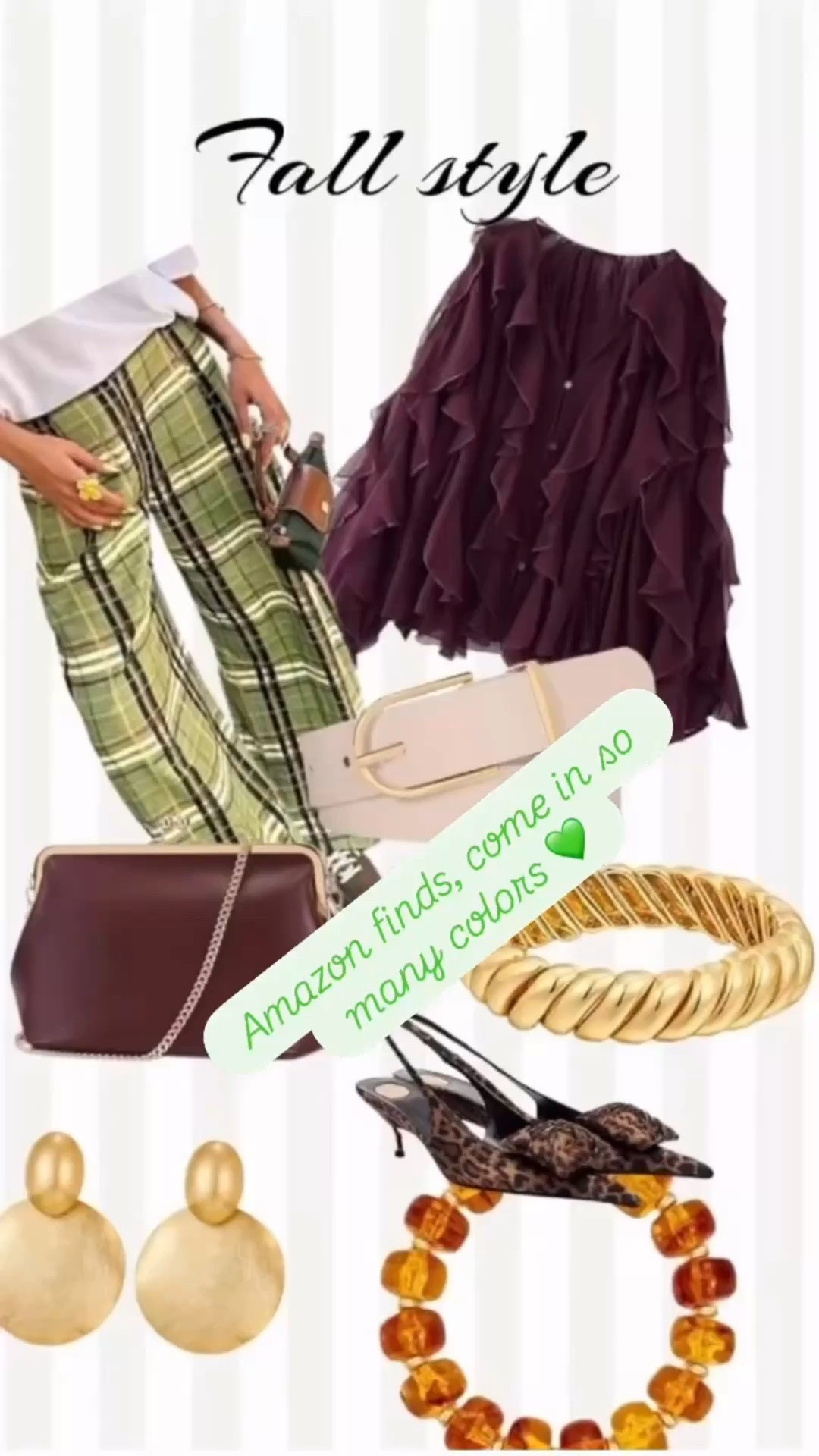 fall amazon finds are so classy!! 🤎
burgundy, plaid, leopard, and gold is such a pretty fall mix. these pieces look chic, easy to wear, and perfect for putting together a cute outfit without spending a fortune. amazon always has the best little finds for fall!
always be confident ✨
#fallstyle #amazonfinds #over50fashion #styleover50 #midlifestyle

#LTKgrwm #LTKMidsize #LTKWorkwear