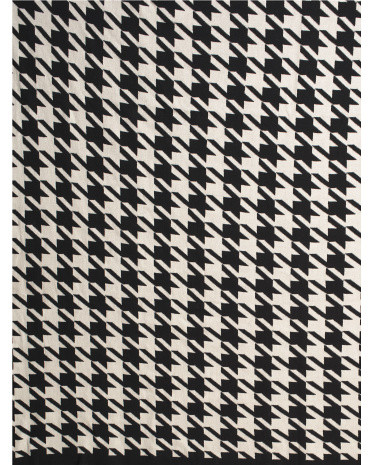 Cotton Houndstooth Throw | TJ Maxx