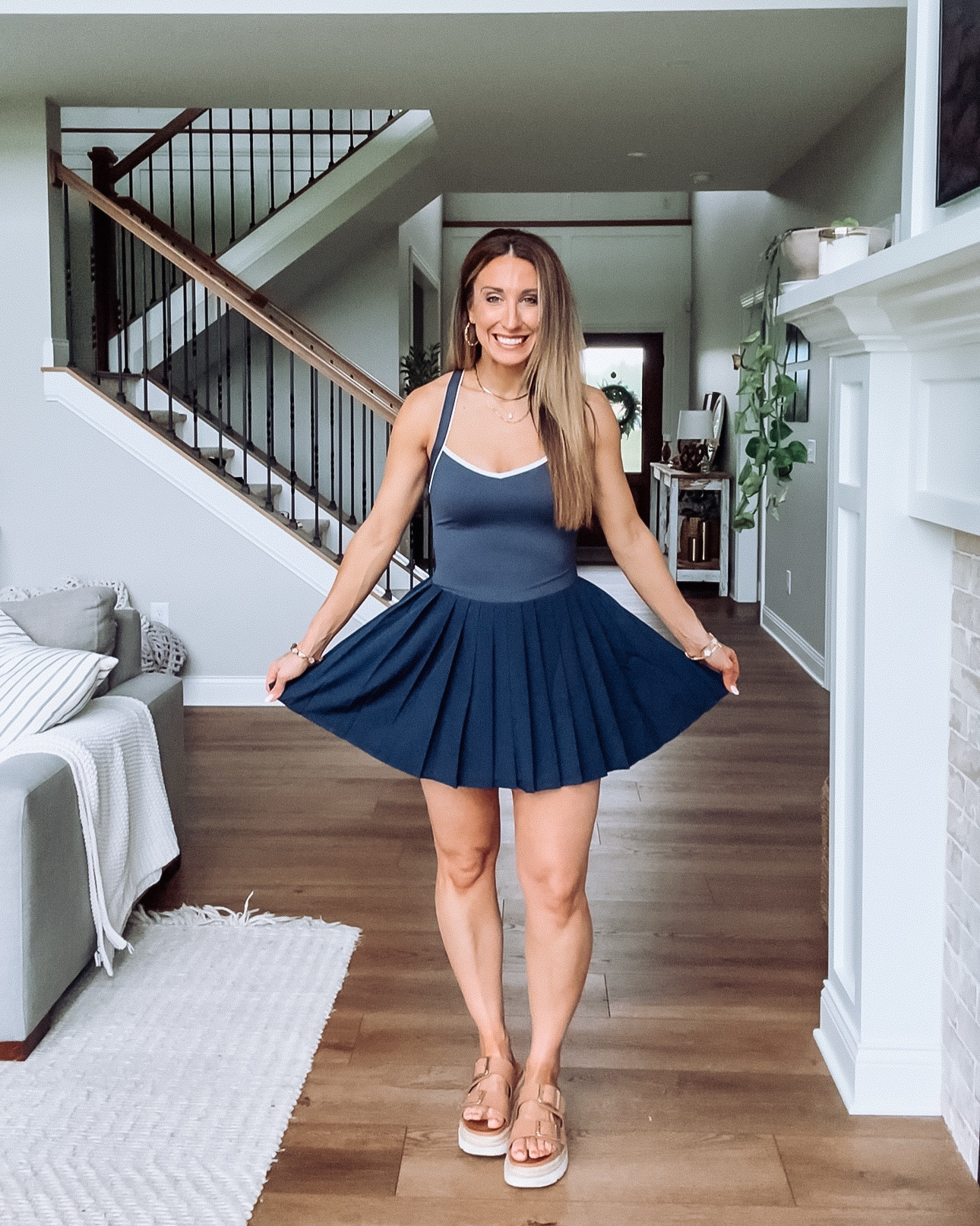 This is not your average tennis dress. Pleats, v-neck/sweetheart neckline, criss-cross back, and built-in shorts with pockets. 

Tennis dress | summer outfit inspo | summer dress | easy outfit 

#LTKootd #LTKSeasonal #LTKActive