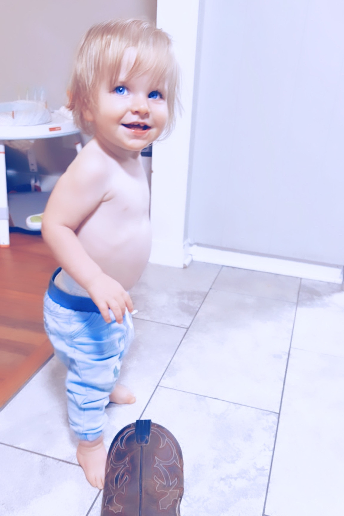 got to have some girl time with my bestie tonight and came home to this cutie 👼🏼 with lots of boot 😉 left to fill 🤠 - sure am thankful for @wesmabry and the amazing husband and daddy that Judson gets to look up to 🥹

#LTKfamily #LTKhome #LTKbaby