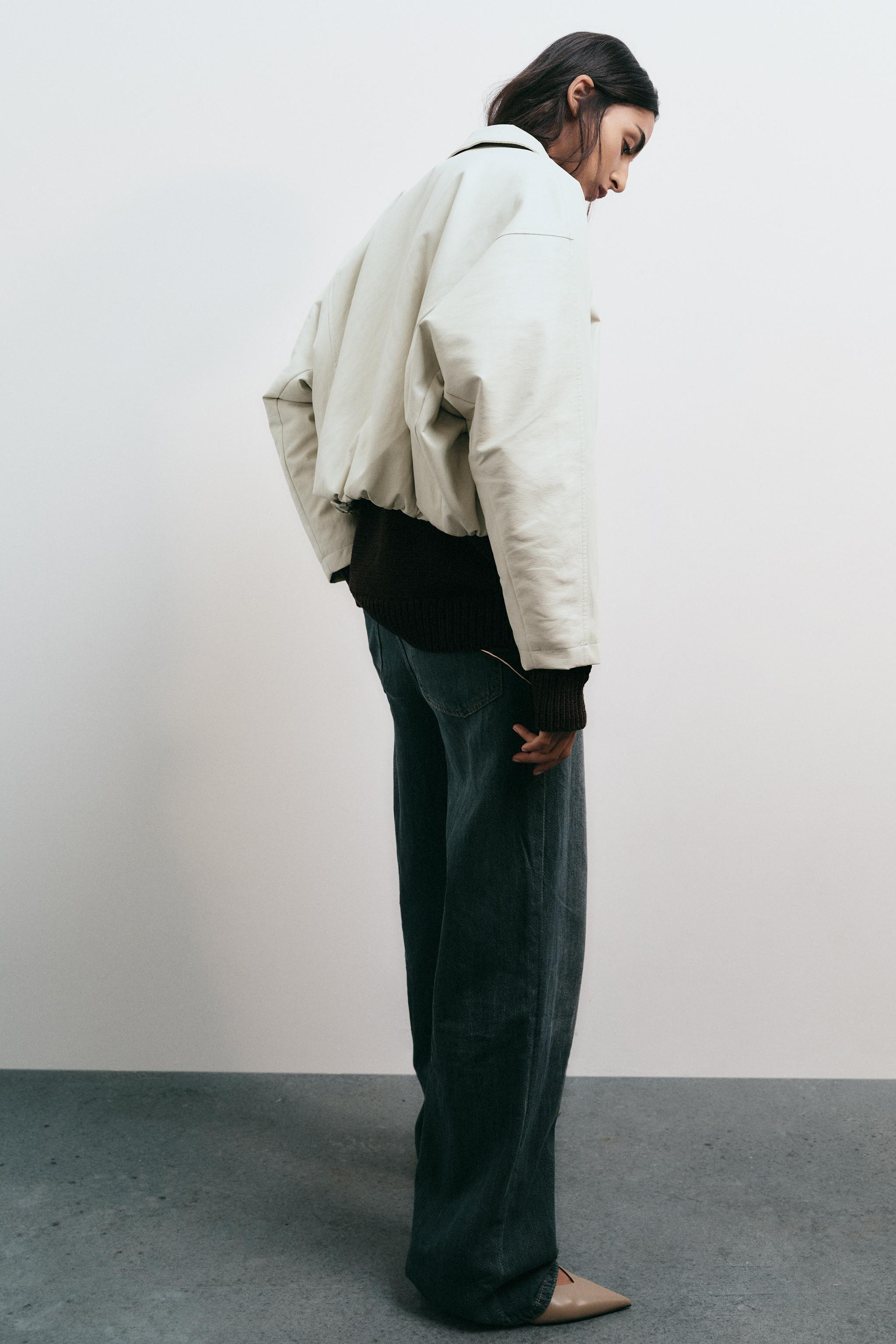 FAUX LEATHER BOMBER JACKET | Zara US