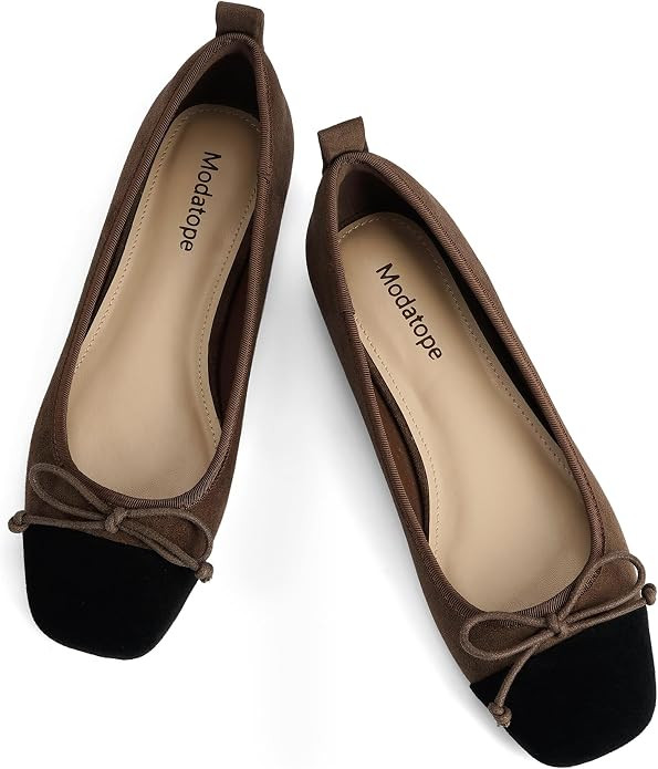 Modatope Womens Flats Ballet Ballerina Flats for Women | Amazon (US)
