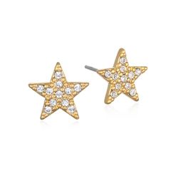 Pave Star Stud Earrings | Sequin
