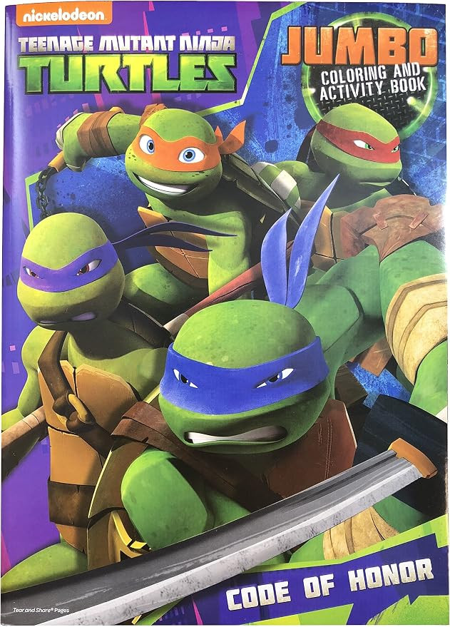 Teenage Mutant Ninja Turtles Jumbo Coloring and Activity Book 48-Page (1 Book) Assorted Action Th... | Amazon (US)