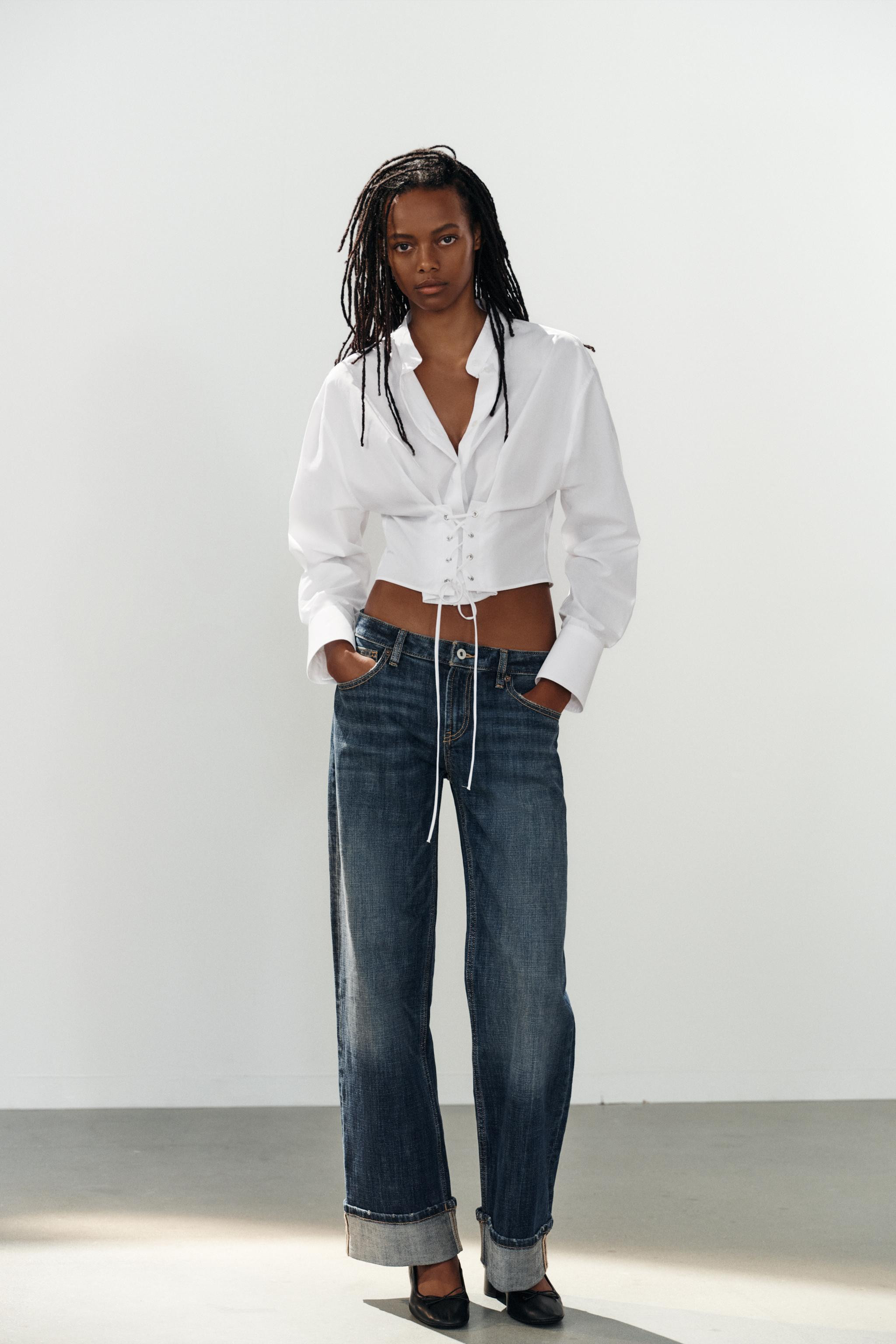 STRAPPY CORSET POPLIN SHIRT | Zara US