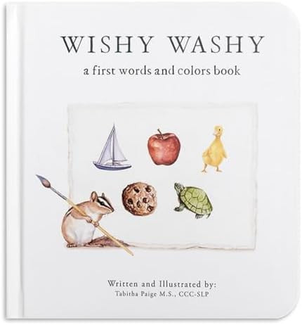 Wishy Washy: A Board Book of First Words and Colors for Growing Minds (Tabitha Paige Children's B... | Amazon (US)
