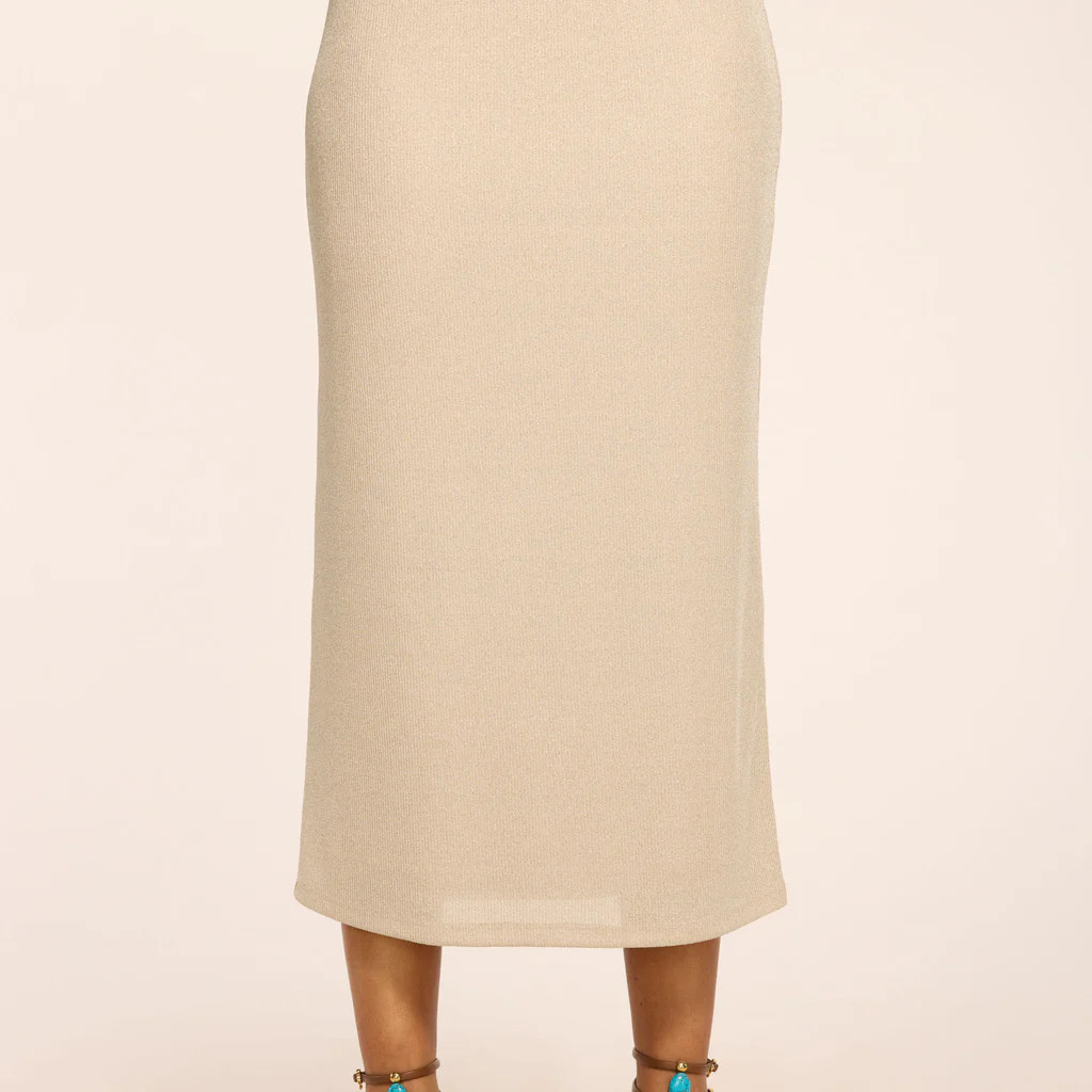 Jade Lurex Knit Midi Skirt | Ramy Brook
