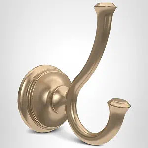 Delta Double Towel Hook for Bathroom or Kitchen| Champagne Bronze | Cassidy Accessories | Amazon (US)