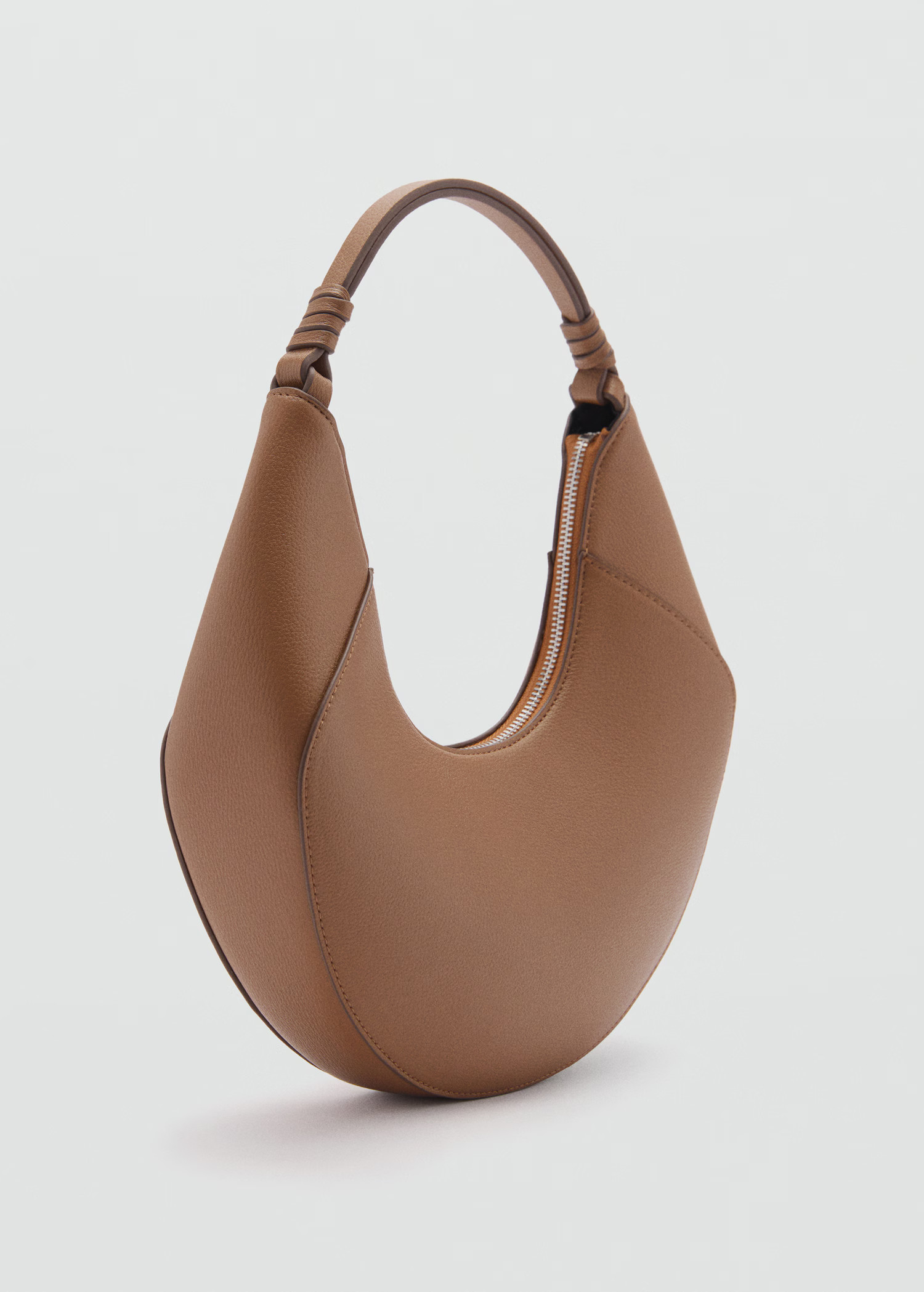 Leather-effect shoulder bag - Women | MANGO United Kingdom | MANGO (UK)