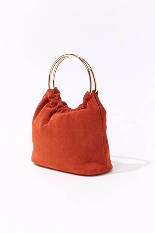 Faux Suede O-Ring Clutch | Forever 21 (US)