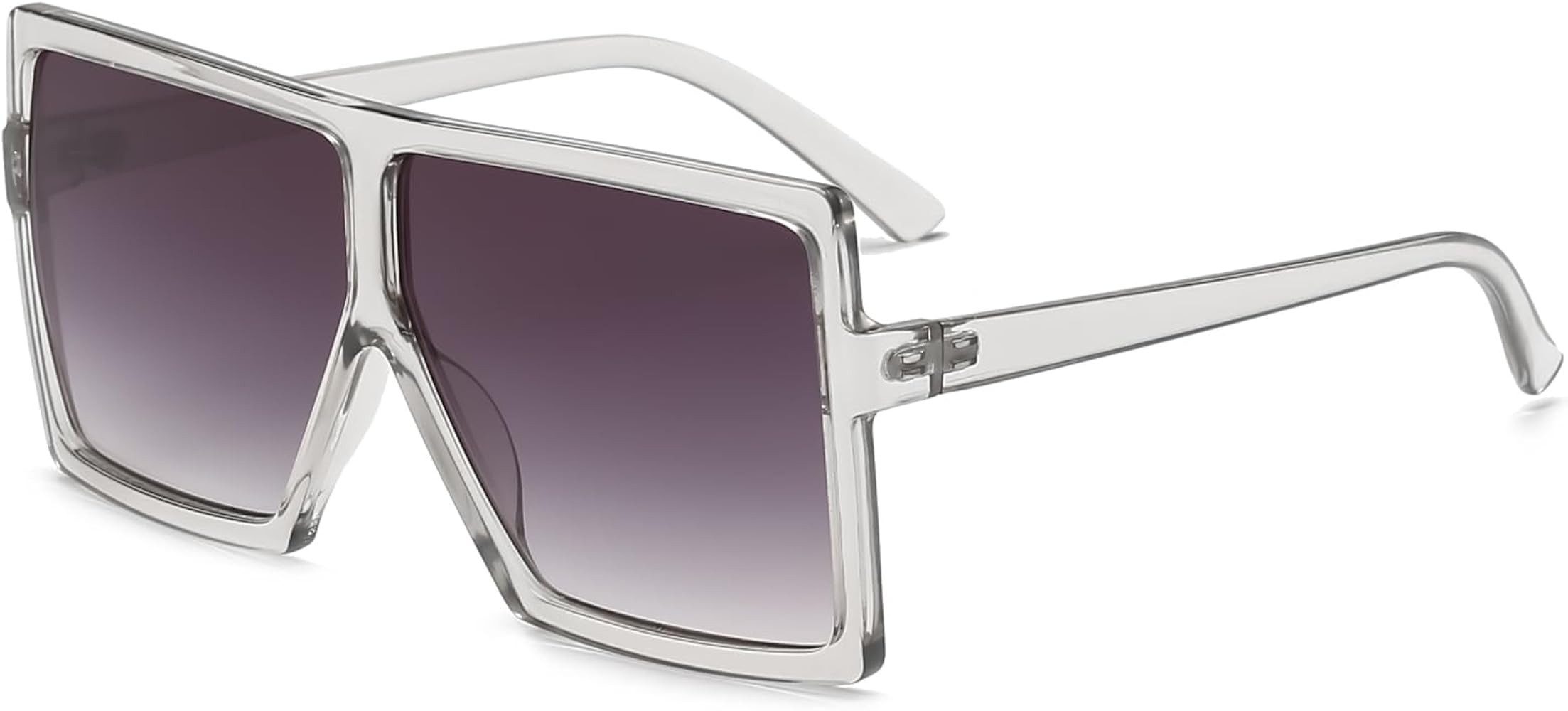 GRFISIA Square Oversized Sunglasses for Women Men Flat Top Fashion Shades | Amazon (US)