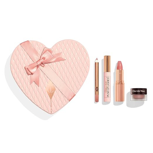 Charlotte Tilbury Pillow Talk Icons On the Go Kit - 4-Piece Makeup Set with Cream Eyeshadow, Mini... | Amazon (US)