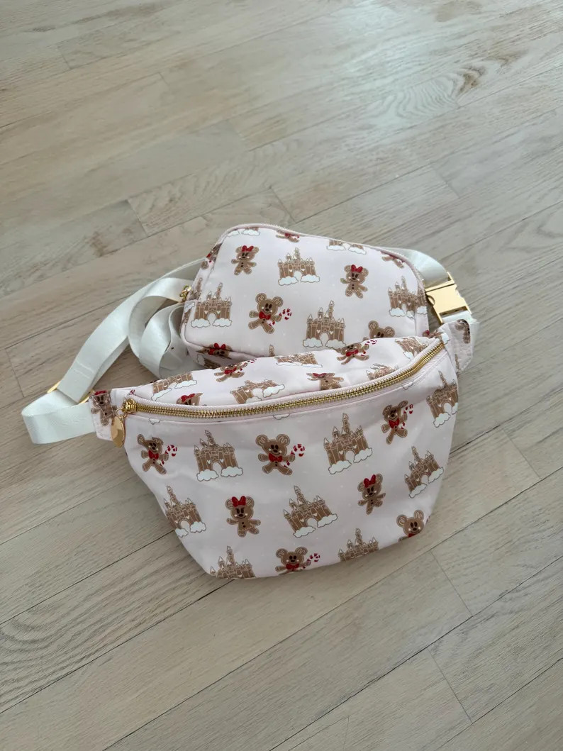 Christmas Fanny Pack- Gingerbread Disney Fanny Pack- Disney Christmas Fanny Pack- Christmas Fanny... | Etsy (US)