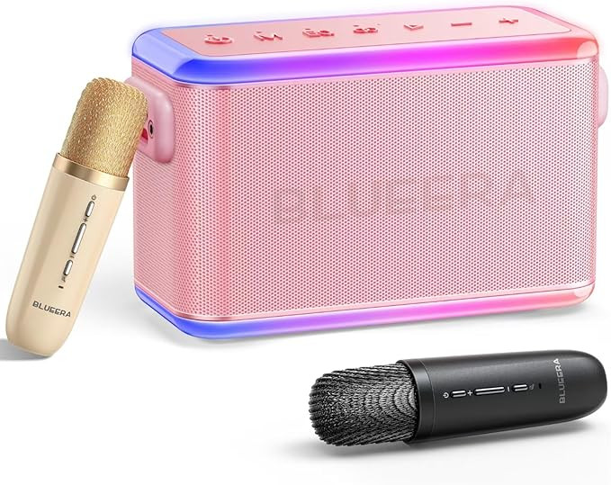 Blueera 60W Karaoke Machine for Adults Kids, Portable Bluetooth Speaker with 2 Wireless Microphon... | Amazon (US)